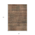 10' X 14' Orange Copper And Brown Striped Washable Indoor Outdoor Area Rug