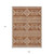 9' X 12' Orange And Ivory Southwestern Washable Indoor Outdoor Area Rug
