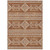 9' X 12' Orange And Ivory Southwestern Washable Indoor Outdoor Area Rug