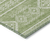 9' X 12' Green And Ivory Southwestern Washable Indoor Outdoor Area Rug