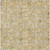 9' X 12' Gold Gray And Beige Floral Washable Indoor Outdoor Area Rug