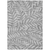 8' X 10' Gray And Light Gray Floral Washable Indoor Outdoor Area Rug