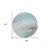 8' Blue And Mint Green Round Abstract Washable Indoor Outdoor Area Rug
