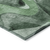 10' X 14' Fern Green Abstract Washable Non Skid Indoor Outdoor Area Rug