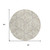 8' Beige And Ivory Round Geometric Washable Indoor Outdoor Area Rug - 880016653922
