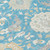 8' X 10' Teal Blue Gray And Ivory Damask Washable Indoor Outdoor Area Rug