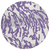 8' Purple Gray And Ivory Round Animal Print Washable Indoor Outdoor Area Rug
