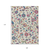 9' X 12' Linen Pink And Denim Blue Floral Washable Indoor Outdoor Area Rug