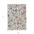 9' X 12' Linen Pink And Denim Blue Floral Washable Indoor Outdoor Area Rug