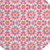 8' Pink Ivory And Orange Round Floral Medallion Washable Indoor Outdoor Area Rug