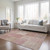 8' X 10' Blush Pink And Mauve Patchwork Washable Indoor Outdoor Area Rug
