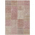 8' X 10' Blush Pink And Mauve Patchwork Washable Indoor Outdoor Area Rug