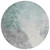 8' Pale Aqua And Gray Round Abstract Washable Indoor Outdoor Area Rug