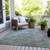 10' X 14' Blue And Gray Abstract Washable Indoor Outdoor Area Rug - Blue, Gray