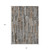 8' X 10' Pewter And Brown Striped Washable Indoor Outdoor Area Rug