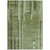 9' X 12' Green And Gray Striped Washable Indoor Outdoor Area Rug - Green, Gray