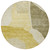 8' Gold Beige And Wheat Round Abstract Washable Indoor Outdoor Area Rug