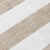 10' X 14' Taupe and White Striped Washable Indoor Outdoor Area Rug