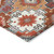 8' Rust Lavender And Ivory Round Southwestern Washable Indoor Outdoor Area Rug