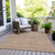 8' X 10' Brown And Beige Geometric Washable Indoor Outdoor Area Rug - 608219379957