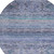 8' Blue Aqua And Charcoal Round Floral Washable Indoor Outdoor Area Rug