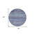8' Blue Aqua And Charcoal Round Floral Washable Indoor Outdoor Area Rug