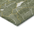 9' X 12' Olive Green Gold And Ivory Abstract Washable Indoor Outdoor Area Rug