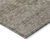 9' X 12' Brown And Tan Floral Washable Indoor Outdoor Area Rug