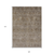9' X 12' Brown And Tan Floral Washable Indoor Outdoor Area Rug
