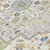 10' X 14' Gold Ivory And Blue Oriental Washable Indoor Outdoor Area Rug