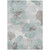 9' X 12' Blue And Sage Floral Washable Indoor Outdoor Area Rug