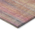 10' X 14' Red and Orange Striped Washable Non Skid Indoor Outdoor Area Rug