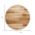8' Rust And Ivory Round Striped Washable Indoor Outdoor Area Rug