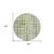 8' Artichoke Green And Ivory Round Abstract Washable Indoor Outdoor Area Rug