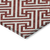 8' Merlot And Ivory Round Geometric Washable Indoor Outdoor Area Rug
