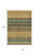 10' X 14' Wheat Brown And Teal Blue Striped Washable Indoor Outdoor Area Rug