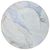 8' Round Ivory Blue and Gray Round Abstract Washable Non Skid Indoor Outdoor Area Rug