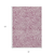 8' X 10' Plum And Ivory Abstract Washable Indoor Outdoor Area Rug