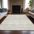10' X 14' Ivory Beige And Tan Abstract Washable Indoor Outdoor Area Rug