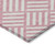 10' X 14' Pink And Ivory Geometric Washable Indoor Outdoor Area Rug
