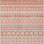 9' X 12' Salmon Beige And Copper Quatrefoil Washable Indoor Outdoor Area Rug