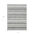 8' X 10' Ivory Gray And Taupe Striped Washable Indoor Outdoor Area Rug