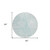 8' Aqua And Ivory Round Geometric Washable Indoor Outdoor Area Rug