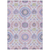 8' X 10' Blush Lavender And Purple Floral Washable Indoor Outdoor Area Rug