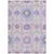 8' X 10' Blush Lavender And Purple Floral Washable Indoor Outdoor Area Rug