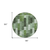 8' Olive Green And Fern Green Round Southwestern Washable Indoor Outdoor Area Rug