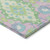 10' X 14' Pink Green And Blue Oriental Washable Indoor Outdoor Area Rug
