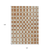 10' X 14' Terra Cotta And Beige Geometric Washable Indoor Outdoor Area Rug