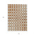 10' X 14' Terra Cotta And Beige Geometric Washable Indoor Outdoor Area Rug