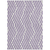10' X 14' Purple And White Geometric Washable Indoor Outdoor Area Rug